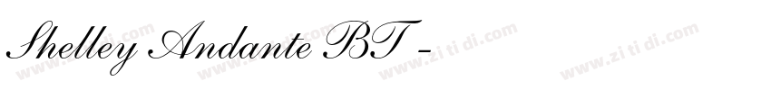 Shelley Andante BT字字体转换